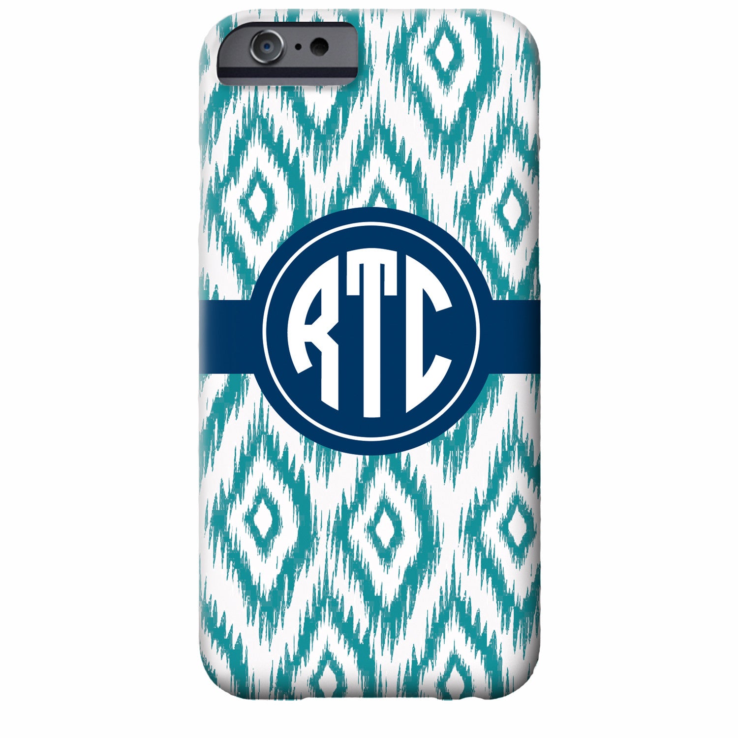 Ikat Monogrammed Cell Phone Case