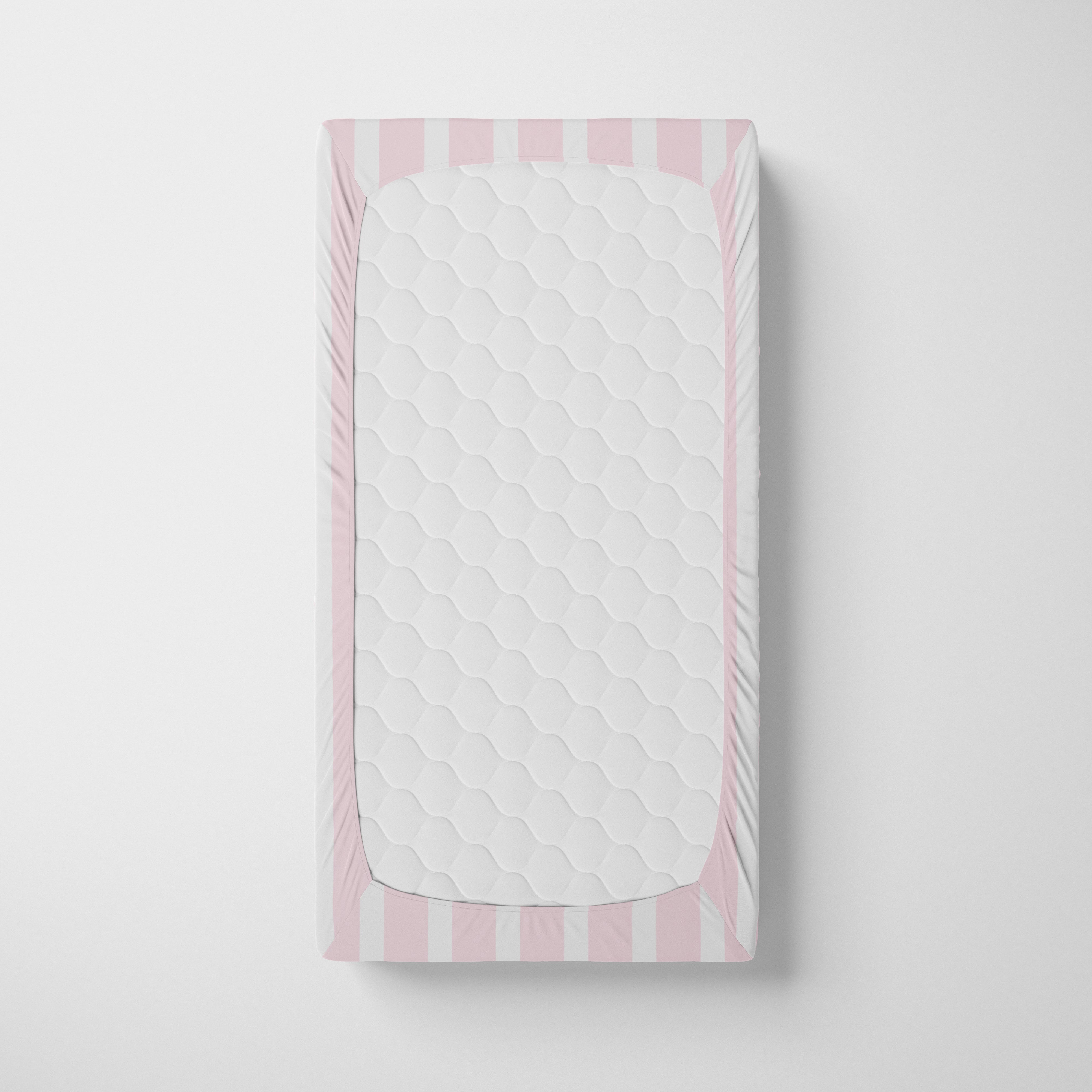 Striped Personalized Crib Sheet