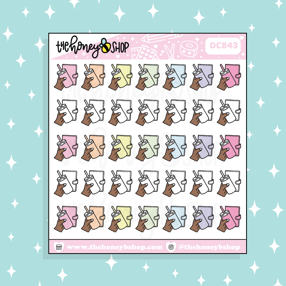 Planner Hands Doodle Sticker | Choose your Skin Tone!