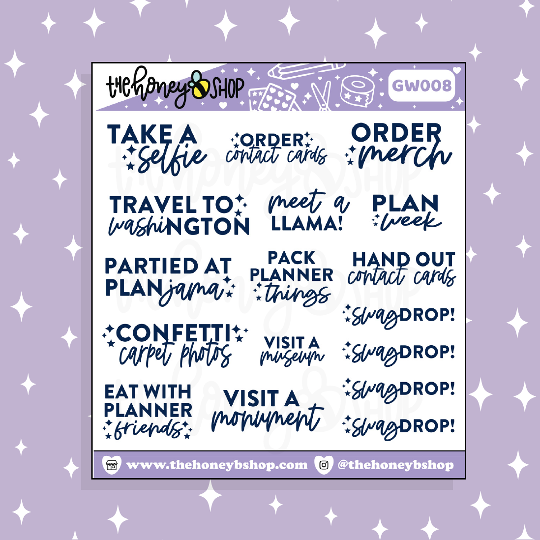 GO Wild Bucket List Doodle Sticker