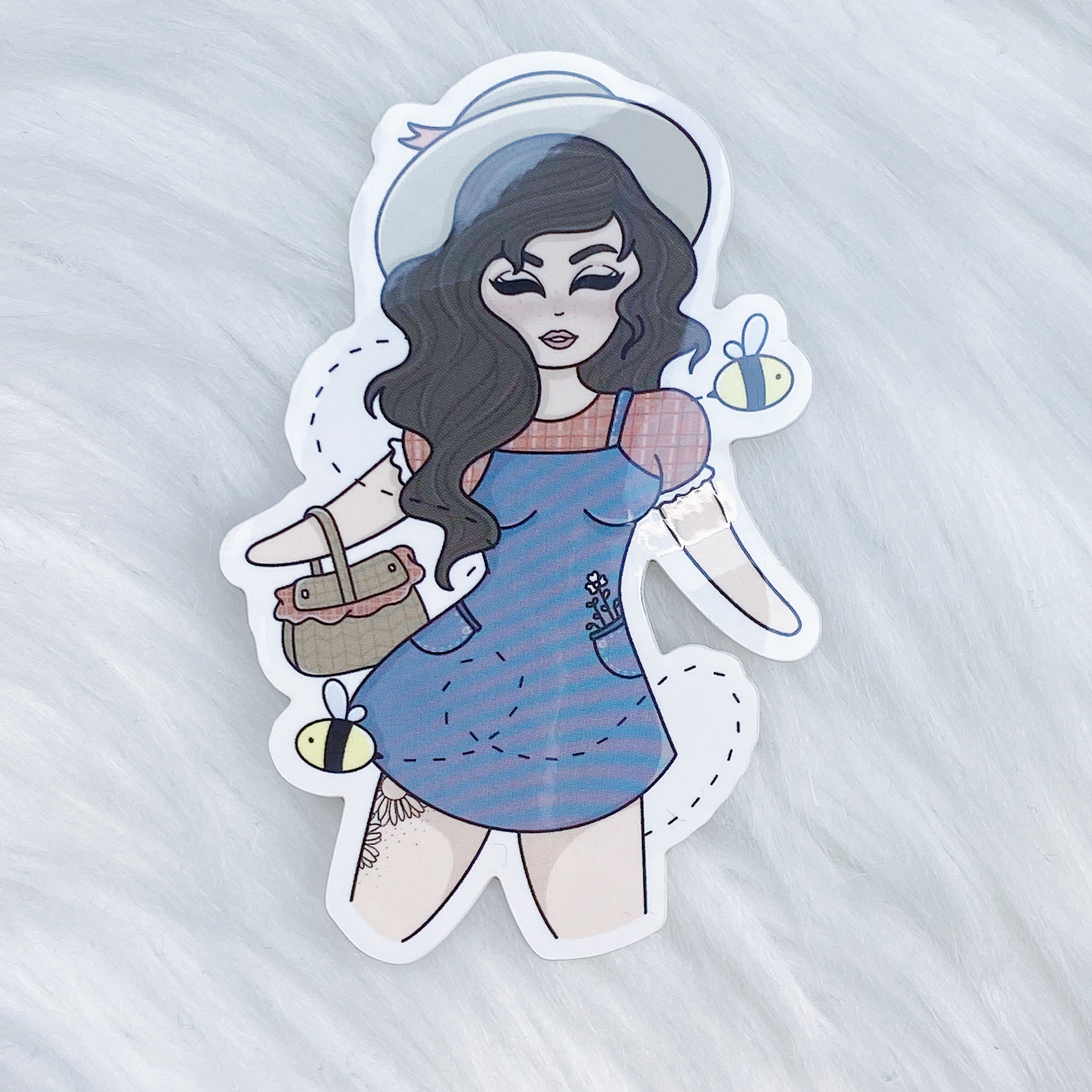 Picnic Babe Vinyl Die Cut | Choose your Skin Tone!