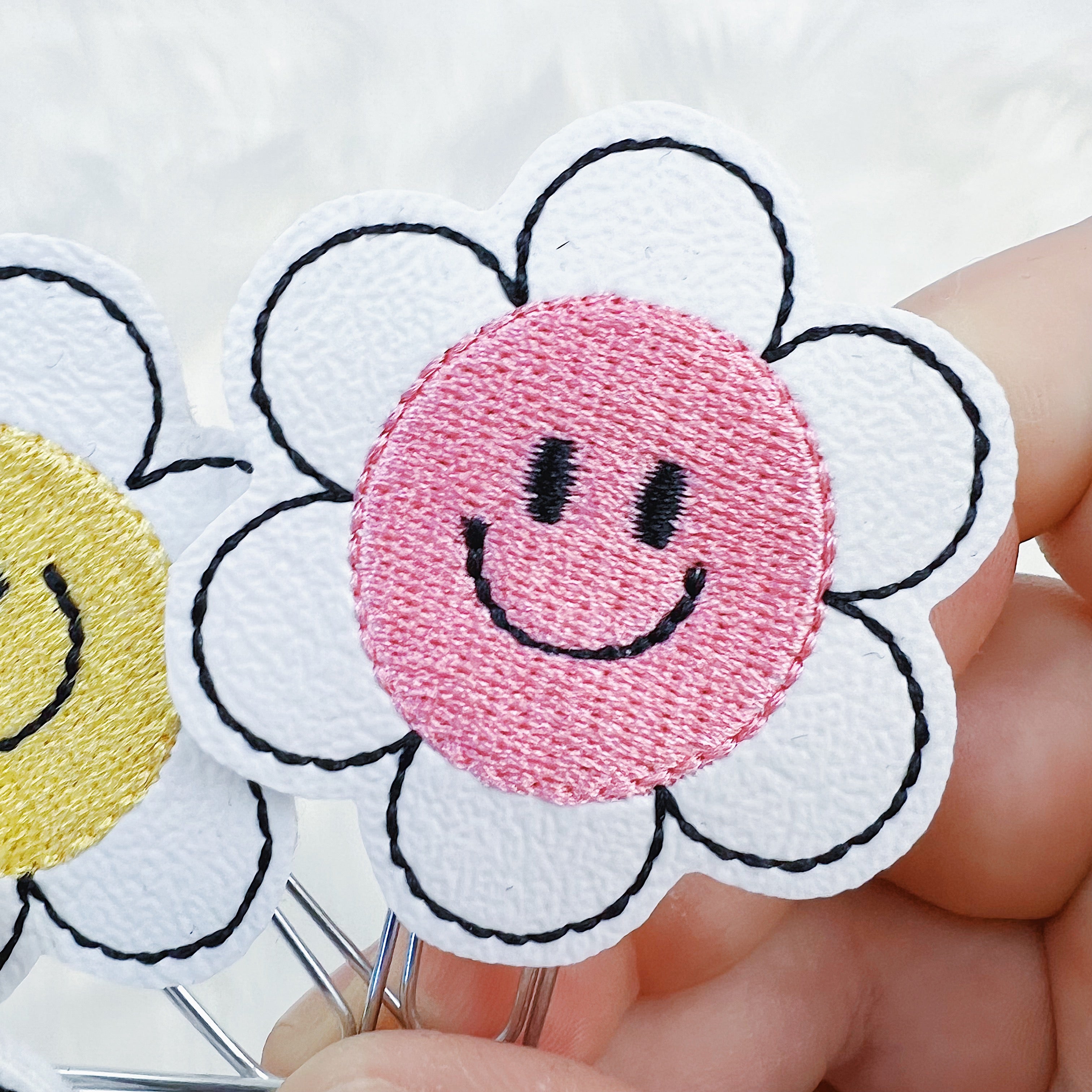 Smiley Daisy Feltie Planner Clip | Choose Your Option