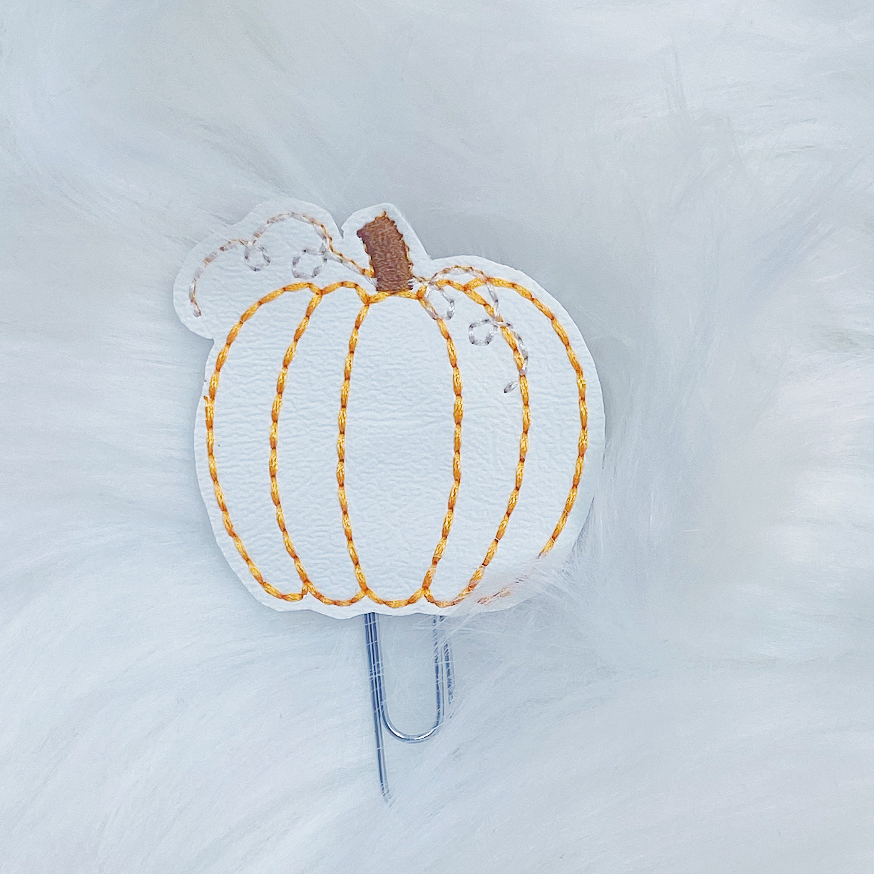 Fall Pumpkin Feltie Planner Clip