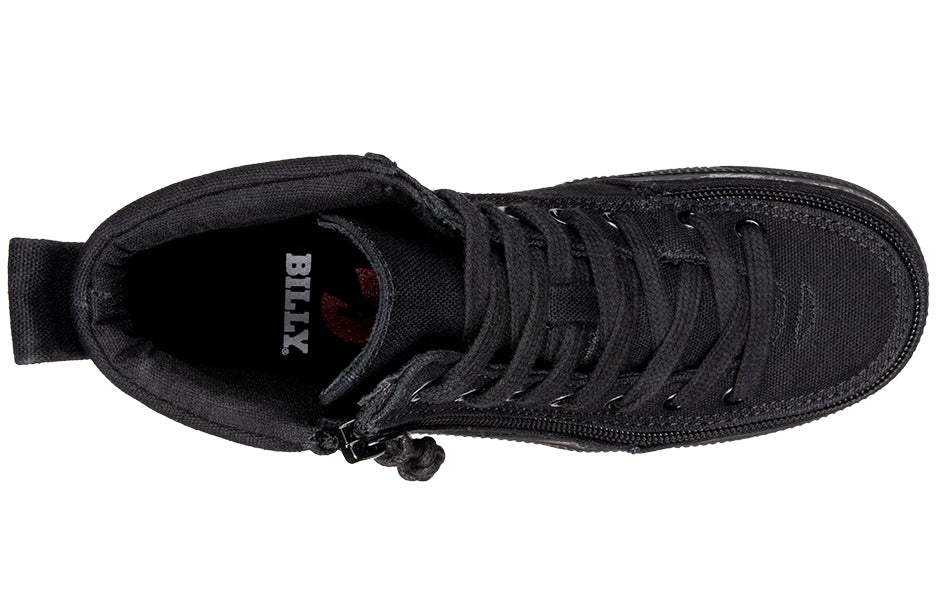 Black to the Floor Canvas BILLY Classic Lace High Tops