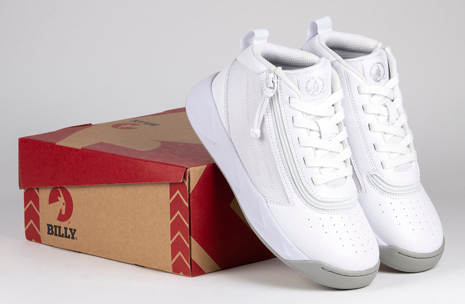 SALE - White BILLY Sport Hoop Athletic Sneakers