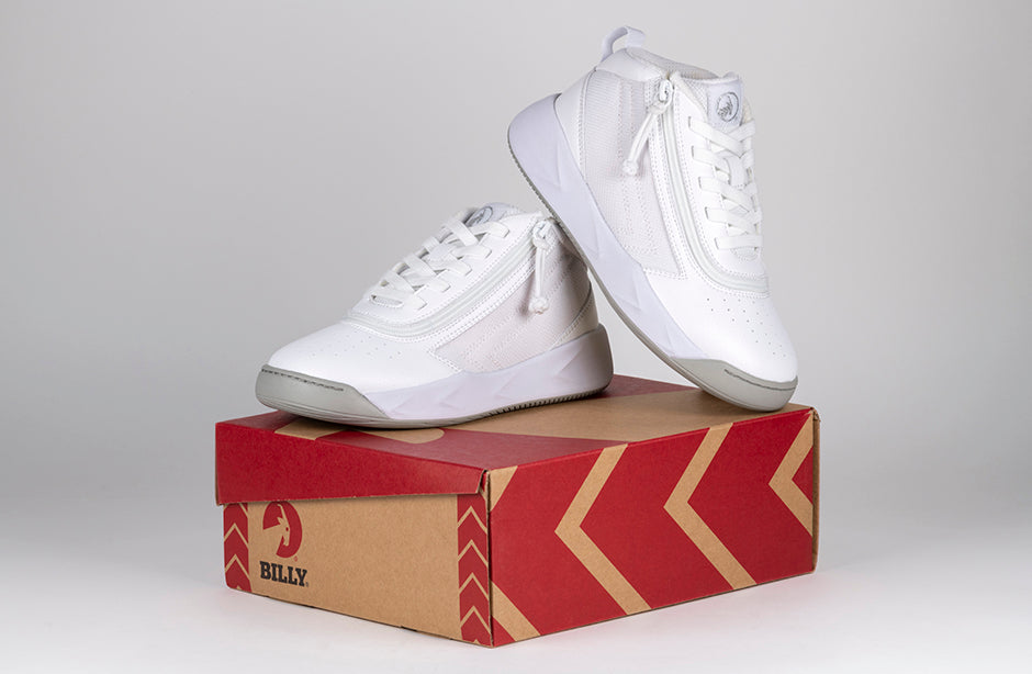 SALE - White BILLY Sport Hoop Athletic Sneakers