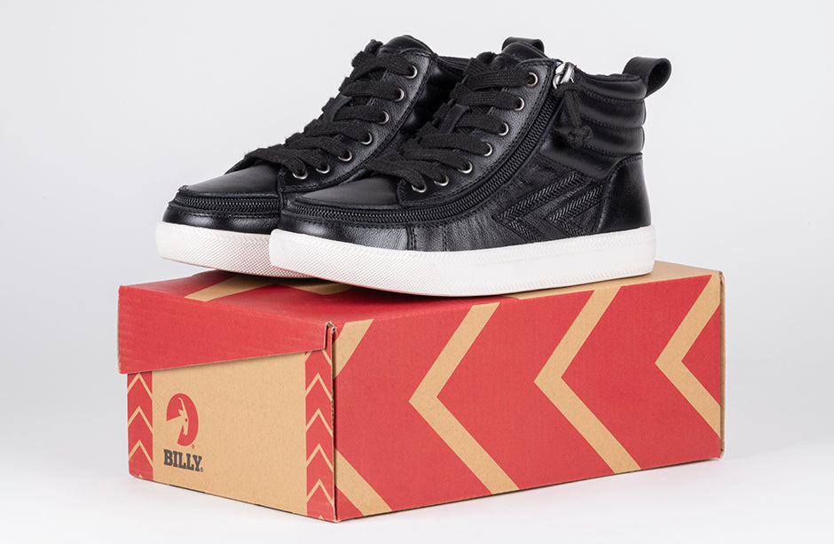 SALE - Black Leather BILLY Ten9 CS Sneaker High Tops