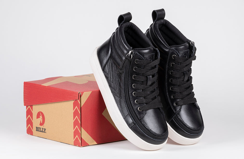 SALE - Black Leather BILLY Ten9 CS Sneaker High Tops