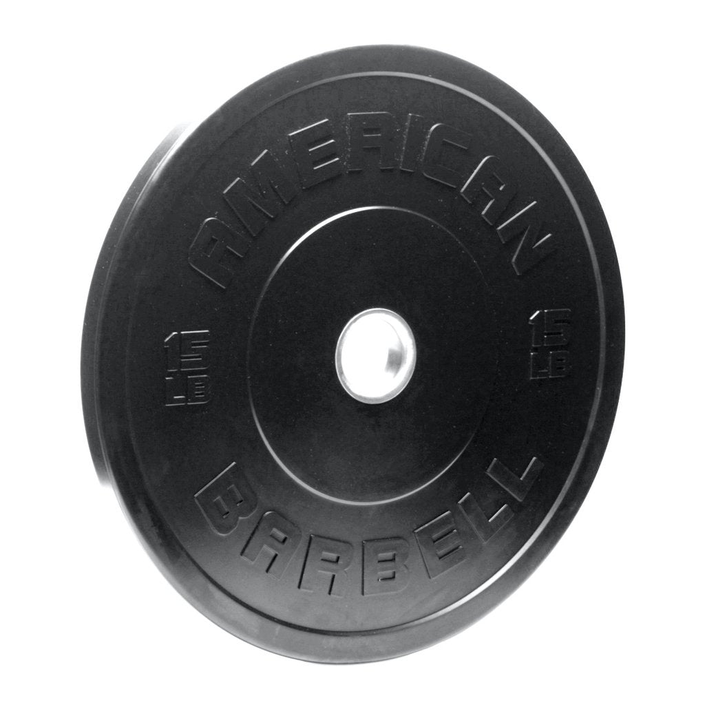 American Barbell Sport Rubber BLACK Bumper Plates (lbs)