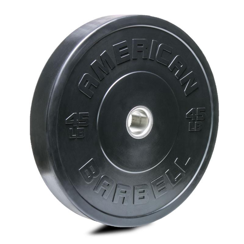 American Barbell Sport Rubber BLACK Bumper Plates (lbs)