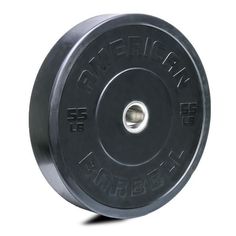 American Barbell Sport Rubber BLACK Bumper Plates (lbs)