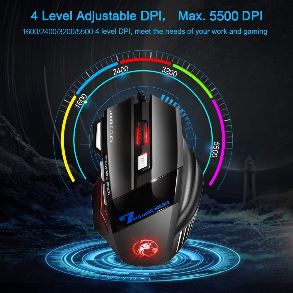 X7 Ergonomic Wired Gaming Mouse