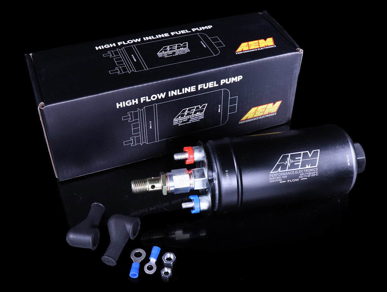  AEM High Flow 400LPH Metric Inline Fuel Pump - 044 Style 