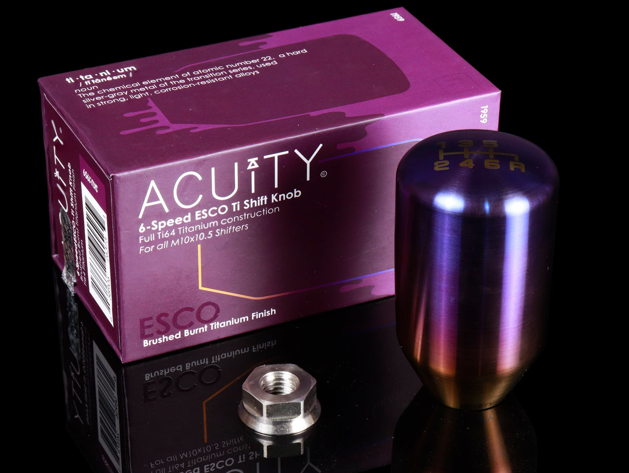  Acuity ESCO-T6 Shift Knob Burnt Titanium 