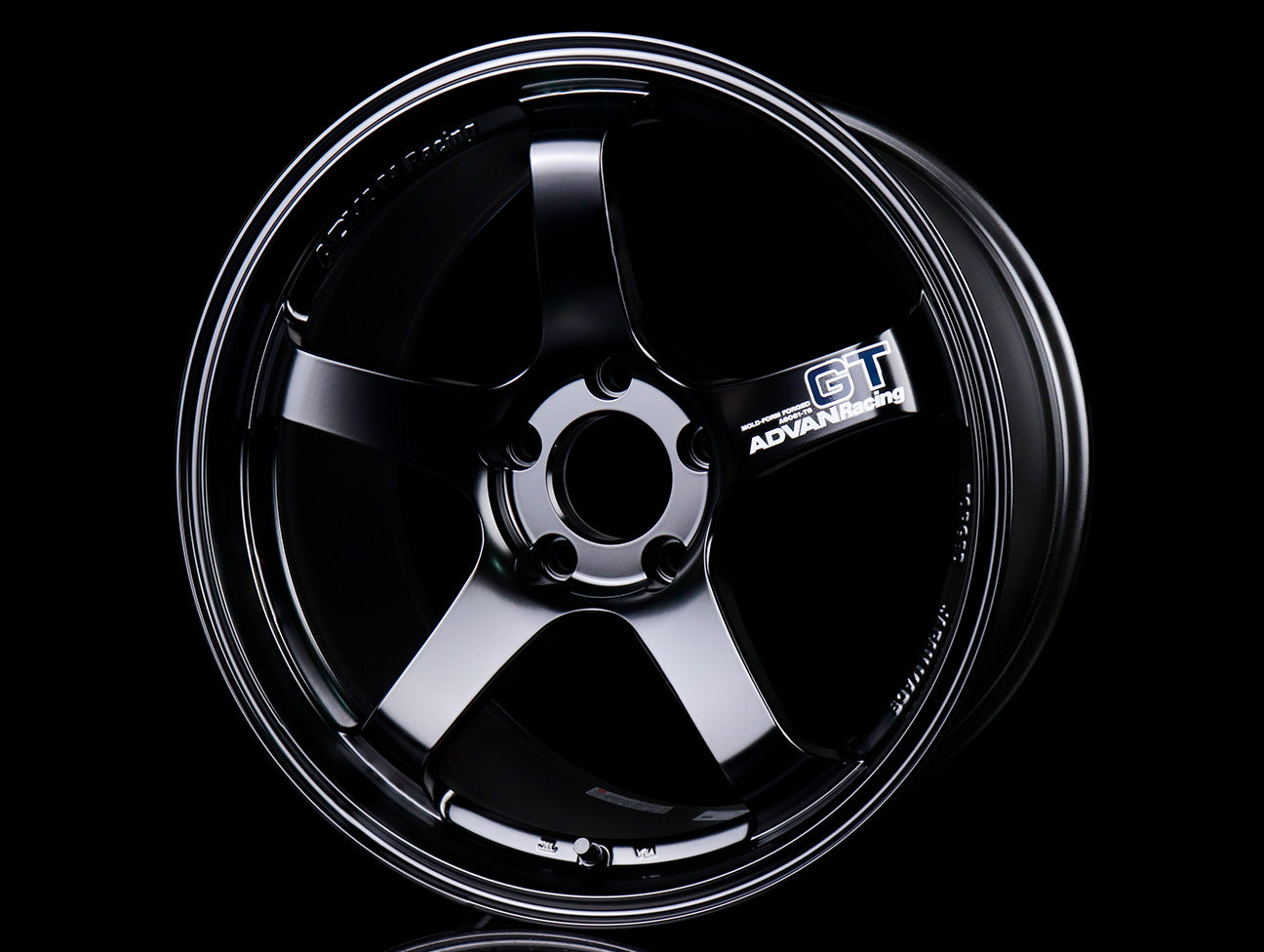  Advan Racing GT Wheels - Semi Gloss Black / 18x9.5 / 5x120 / +35 