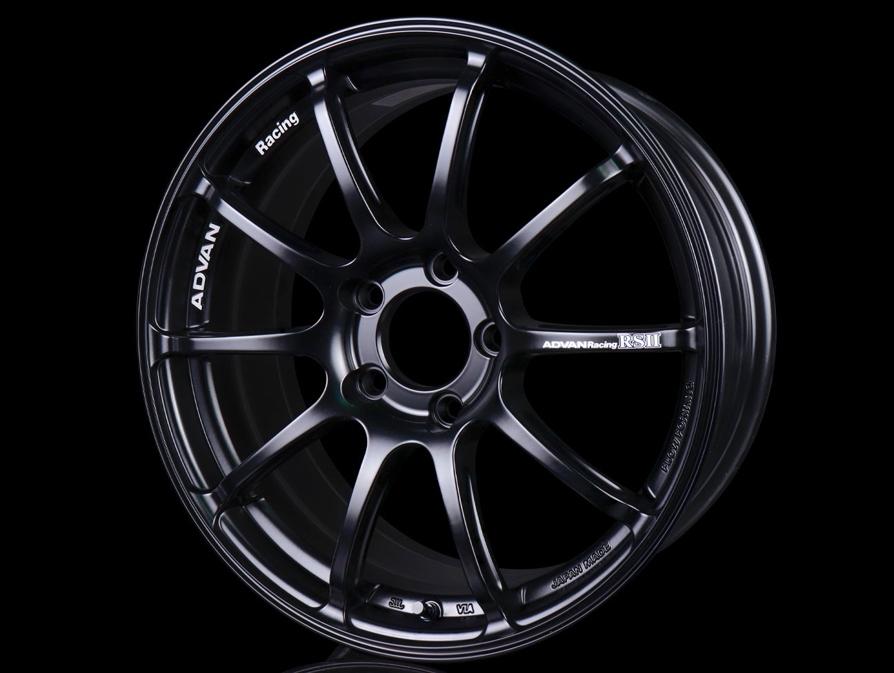  Advan Racing RSII Wheels - Semi Gloss Black 17x7.5 / 5x114.3 / +48 