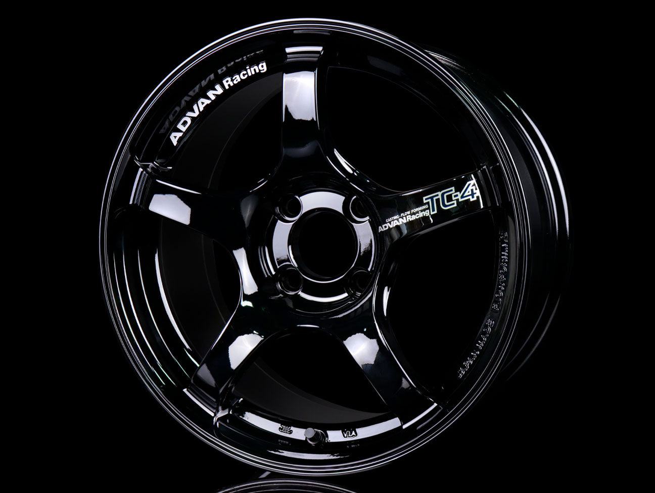  Advan Racing TC4 Wheels - Gloss Black 15x8 / 4x100 / +35 