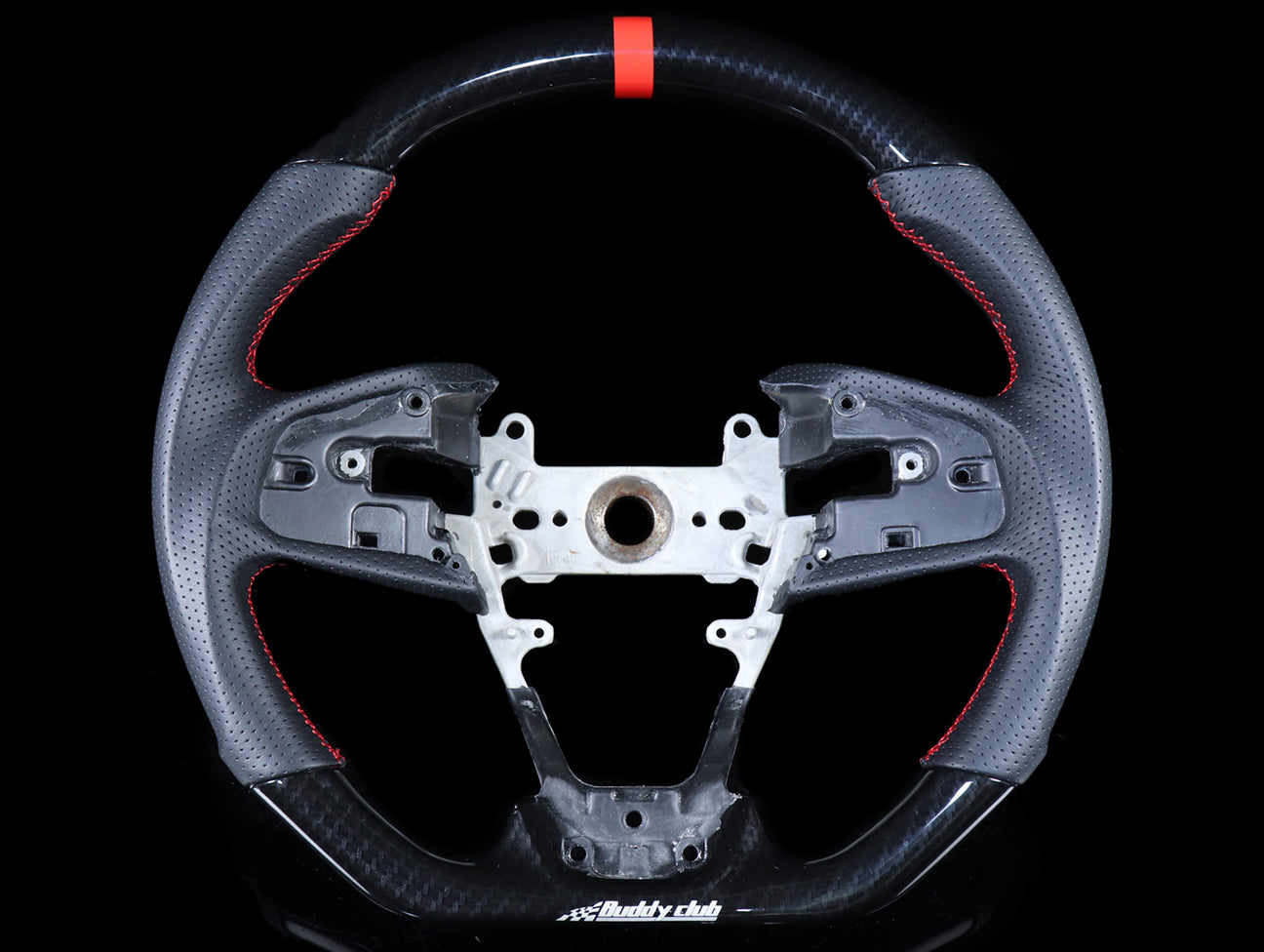  Buddy Club Racing Spec Carbon Steering Wheel - 2016+ Civic / 2017+ Civic Type-R FK8 