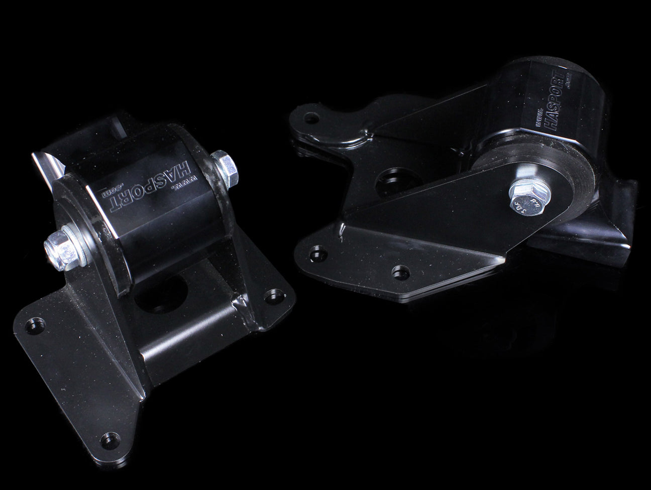  Hasport Billet Black Replacement Mounts - 00-09 S2000 