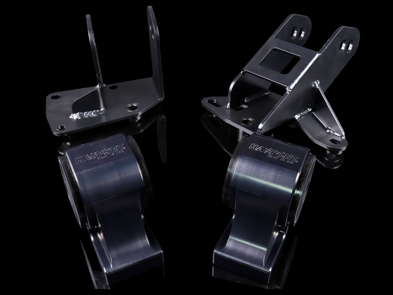  Hasport Black Billet K-Swap Mounts - 00-09 S2000 