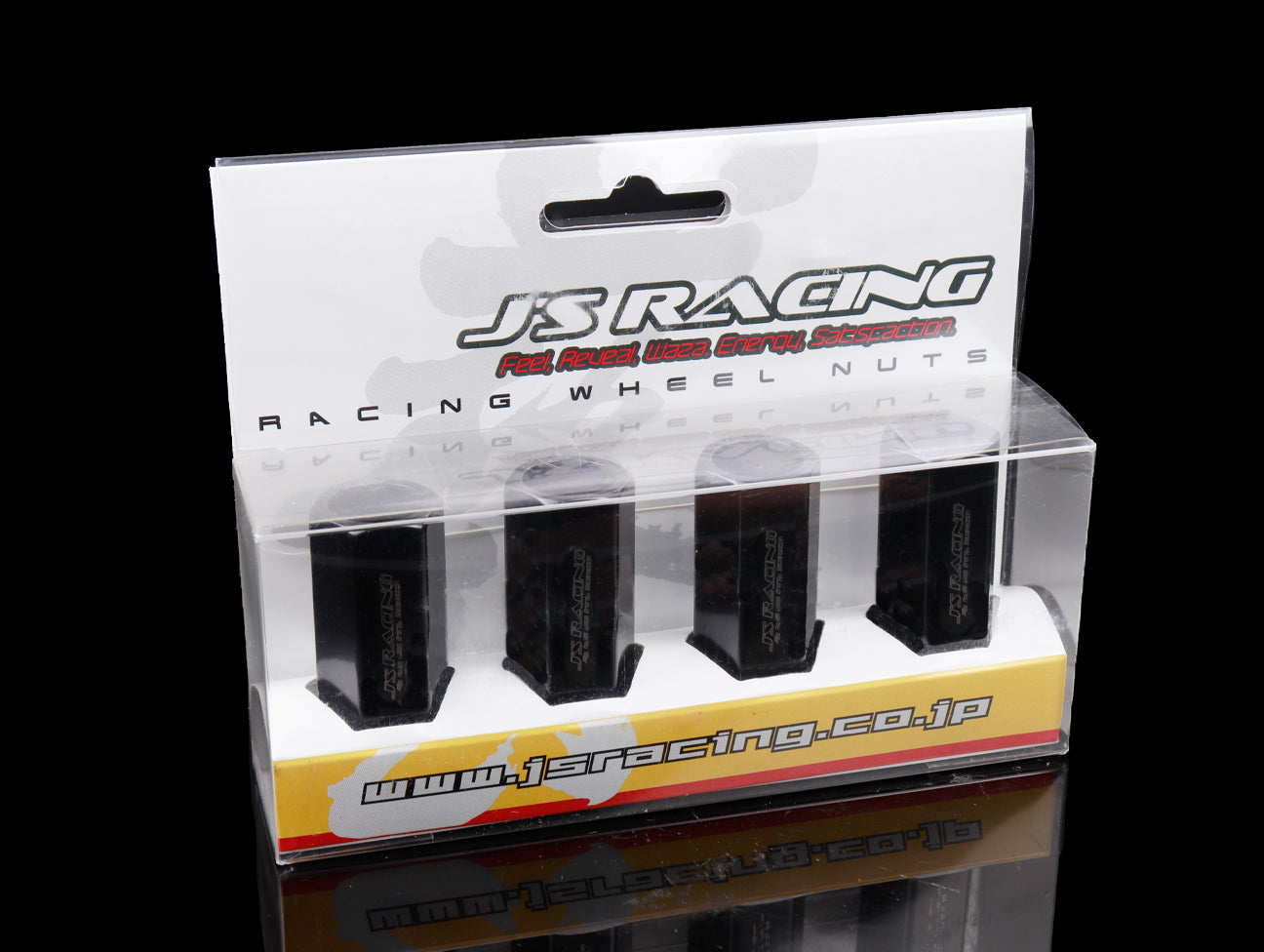  J's Racing Extended Black Lug Nuts - 12x1.50 