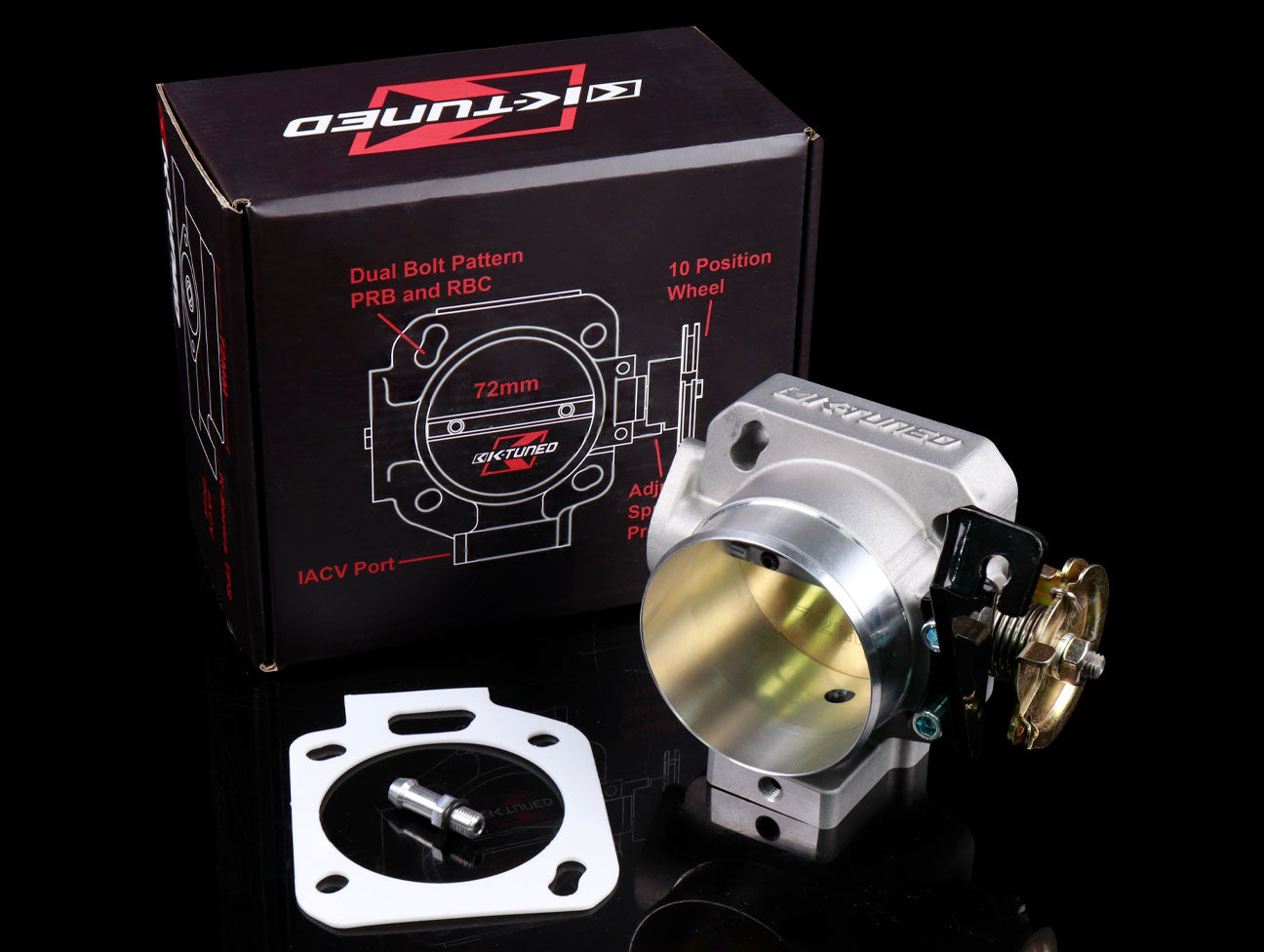  K-Tuned Cast Throttle Body - K-series 72mm (PRB/PRC and RBC/RRC) 