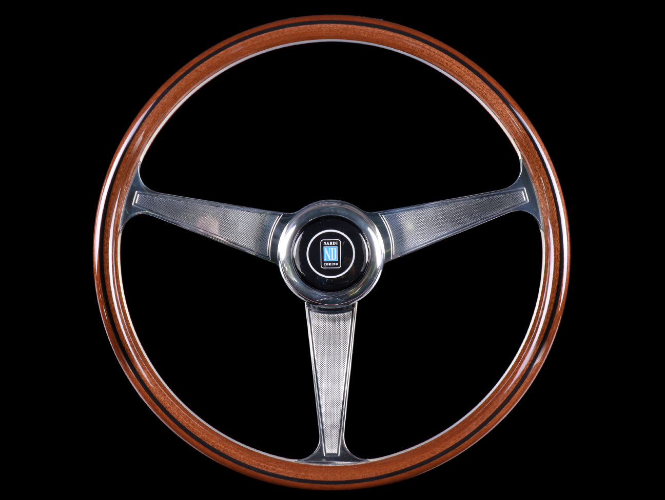  Nardi Classic Wood Anni 60 Steering Wheel w/Polished Spokes 