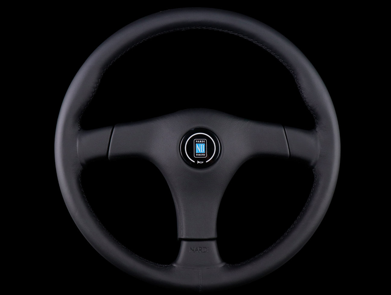  Nardi Gara 3/3 365mm Steering Wheel - Black Leather / Black Stitch 