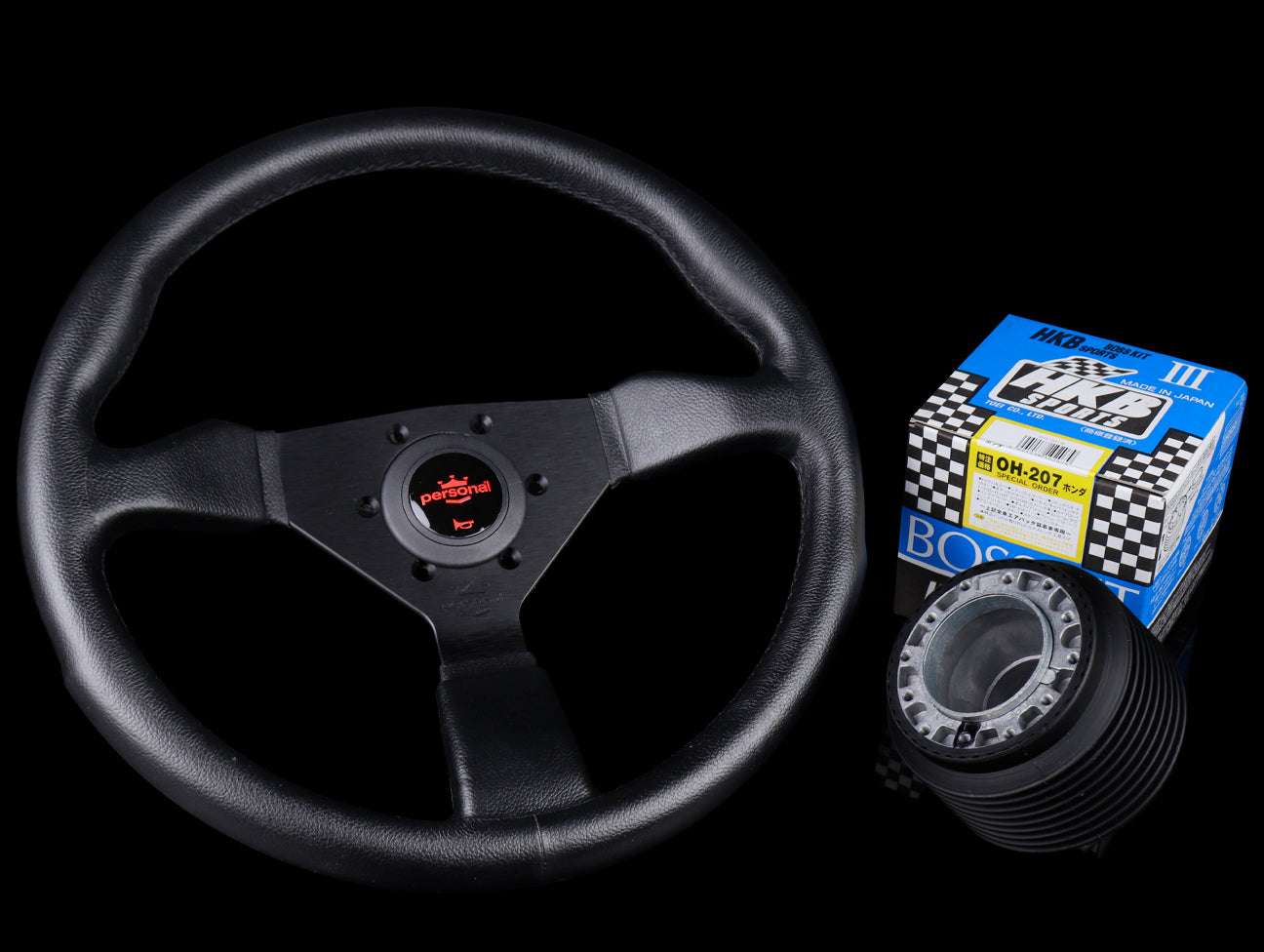  Personal Grinta Polyurethane Steering Wheel & HKB Honda/Acura Hub 