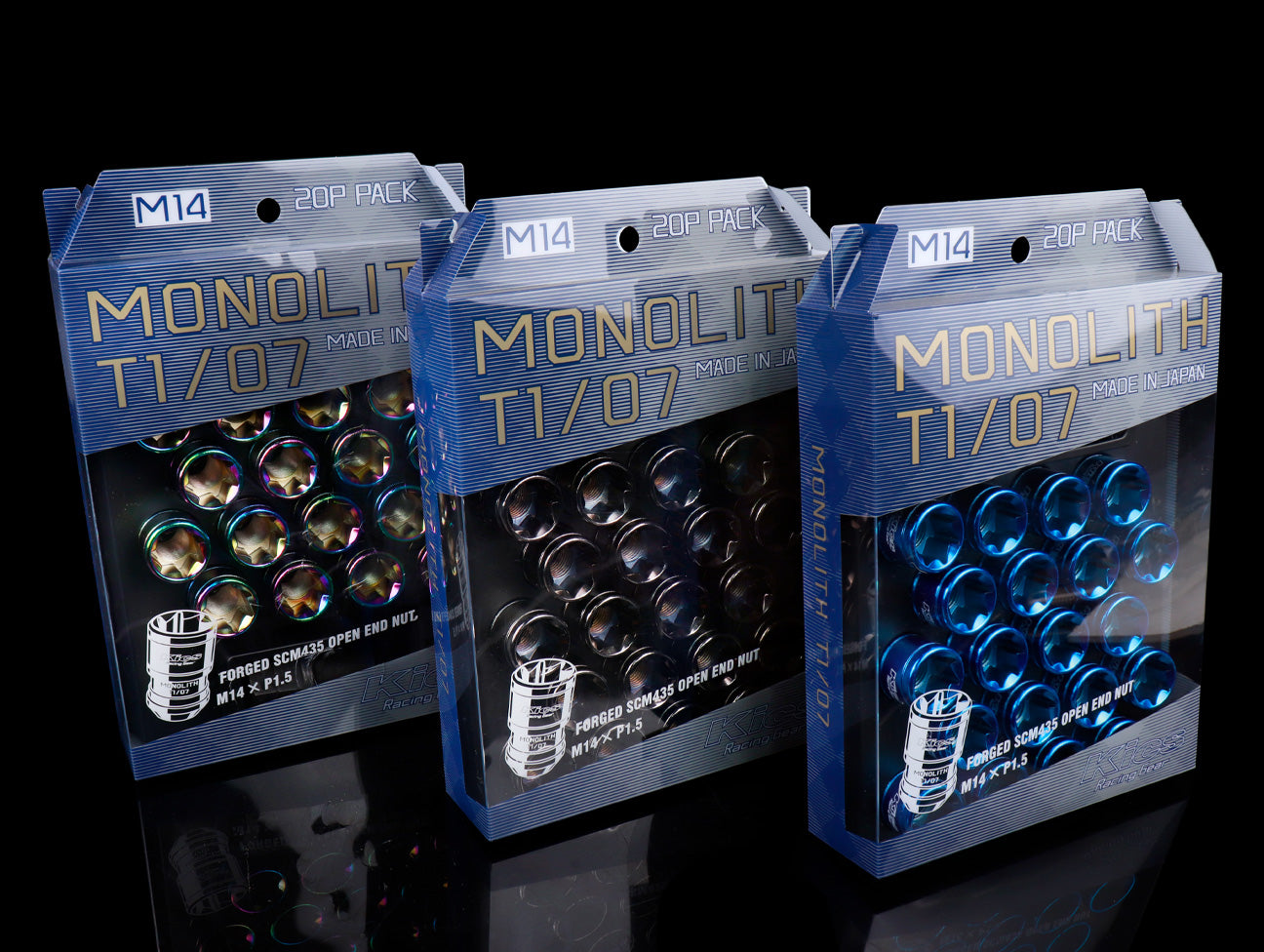  Project Kics Monolith T1/07 Lug Nut Set - 14x1.50 