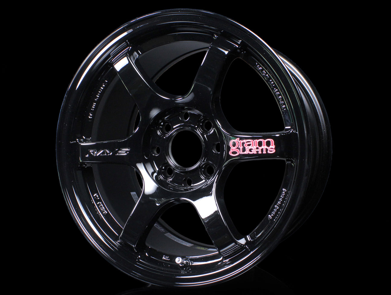  Rays Gram Lights 57DR Wheels - Gloss Black 15x8 / 4x100 / +35 