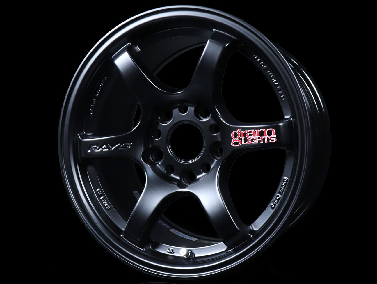  Rays Gram Lights 57DR Wheels - Semi Gloss Black 15x8 / 5x114 / +35 