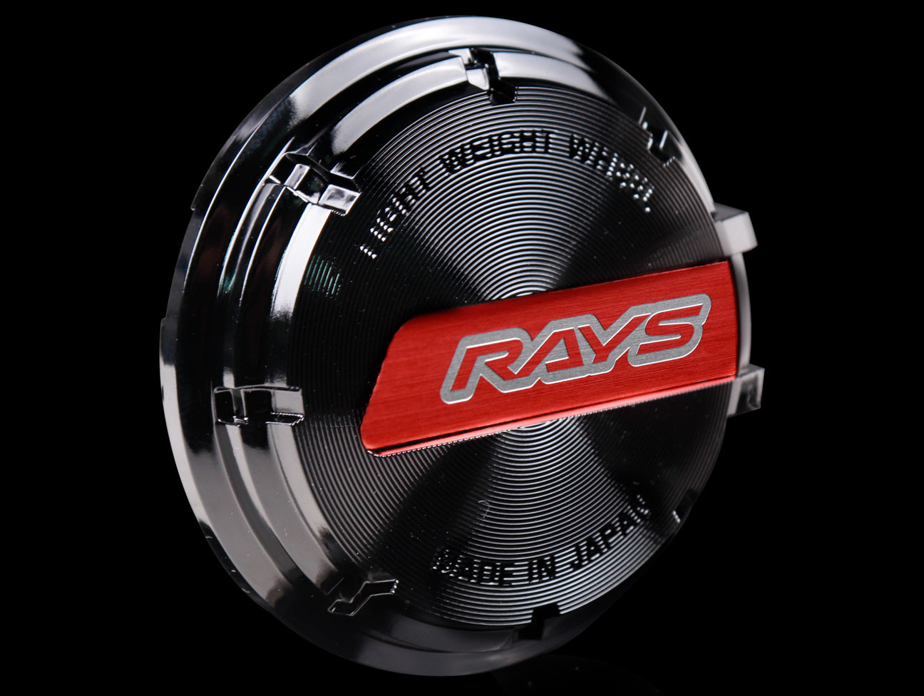  Rays Gram Lights GL Center Cap - Black / Red 