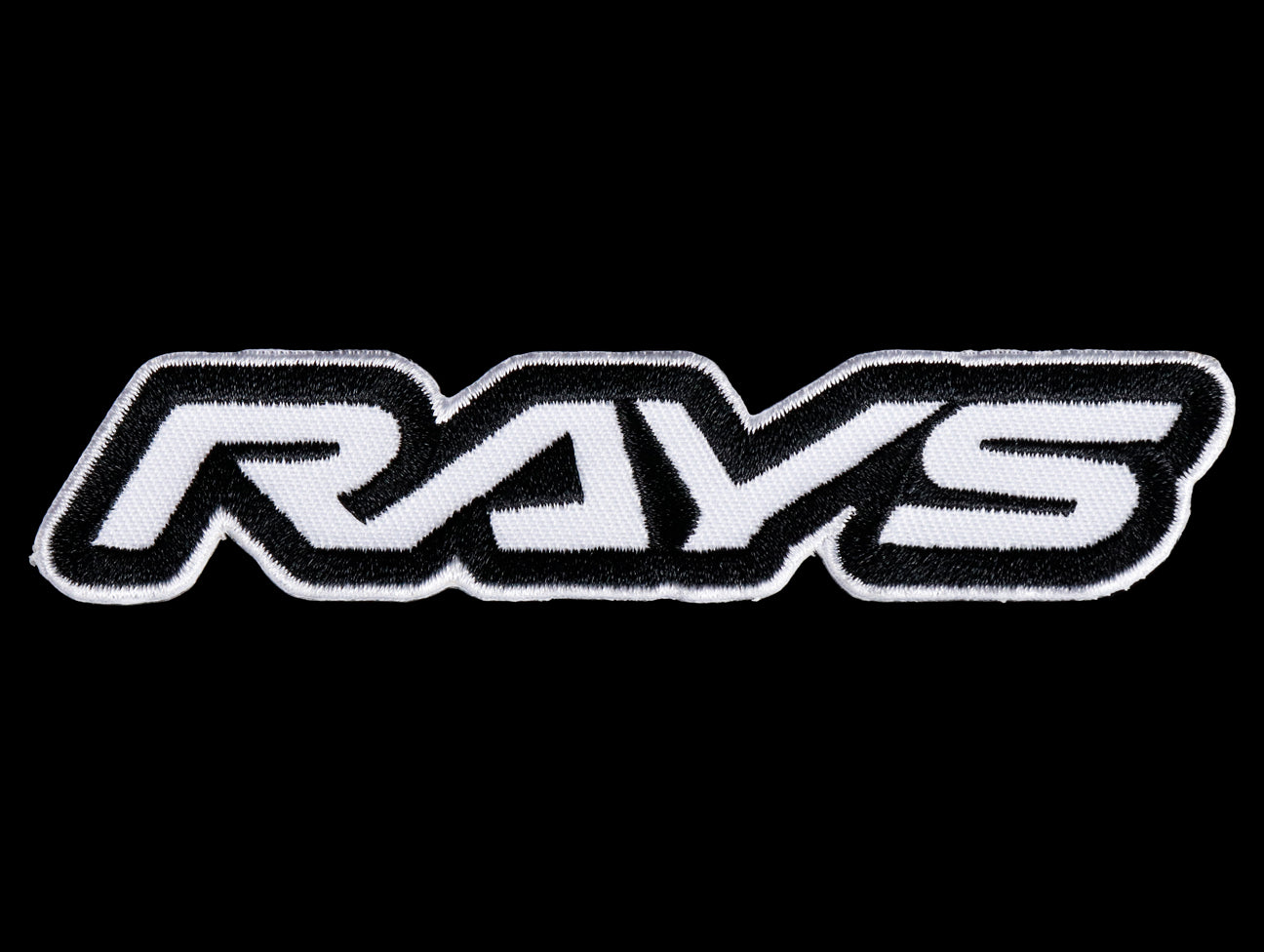  Rays Iron-On Black Patch 