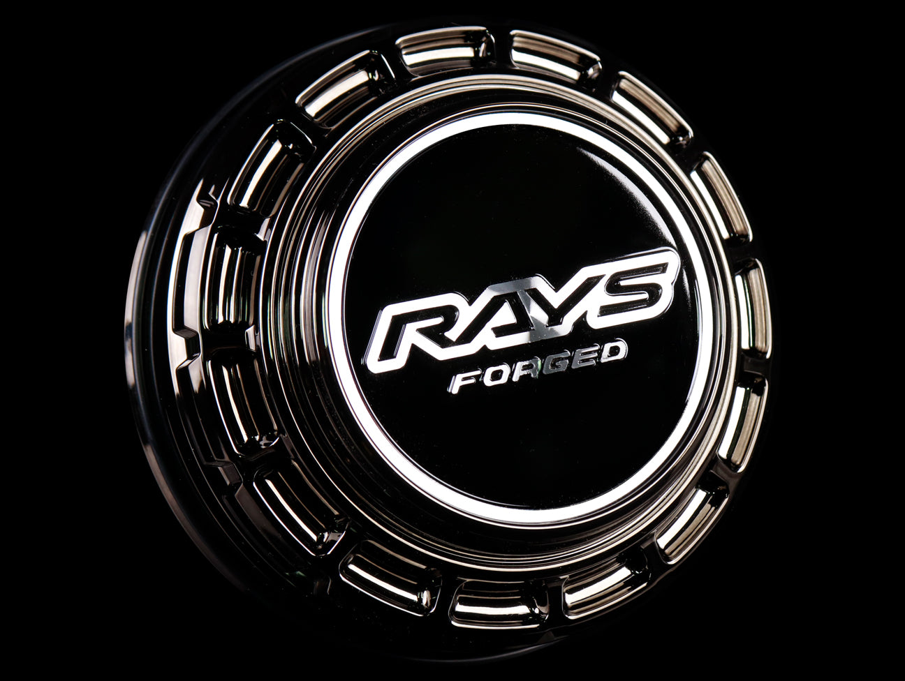  Rays VR 6H Center Cap - Black Chrome 