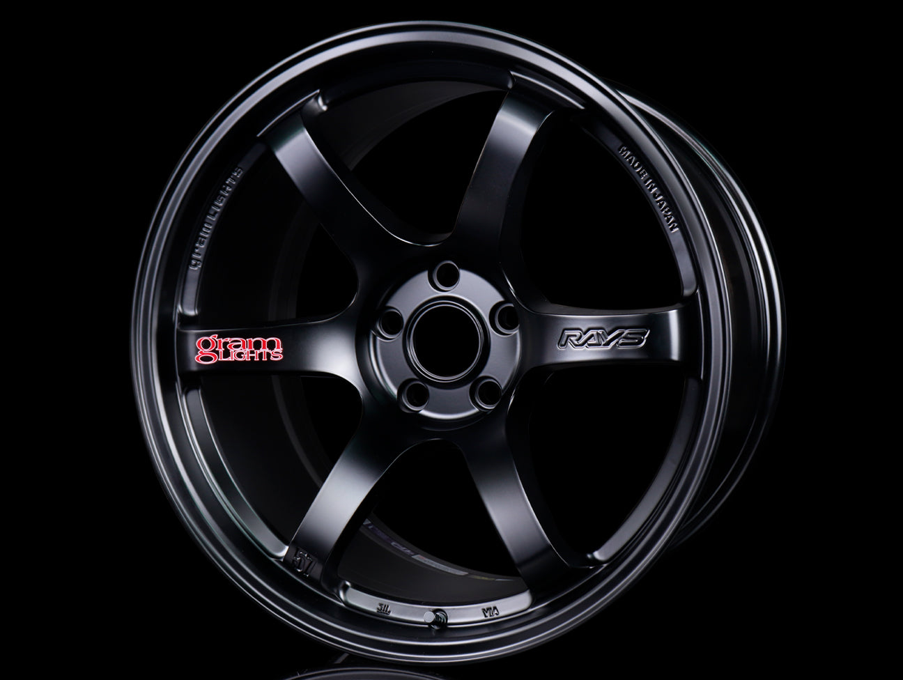  Rays Gram Lights 57DR Wheels - Semi Gloss Black 19x10.5 / 5x114 / +35 