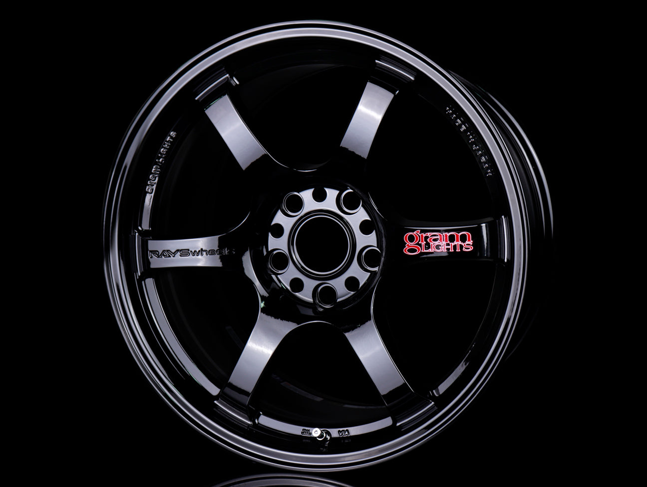  Rays Gram Lights 57DR Wheels - Gloss Black 17x9 / 5x114.3 / +38 