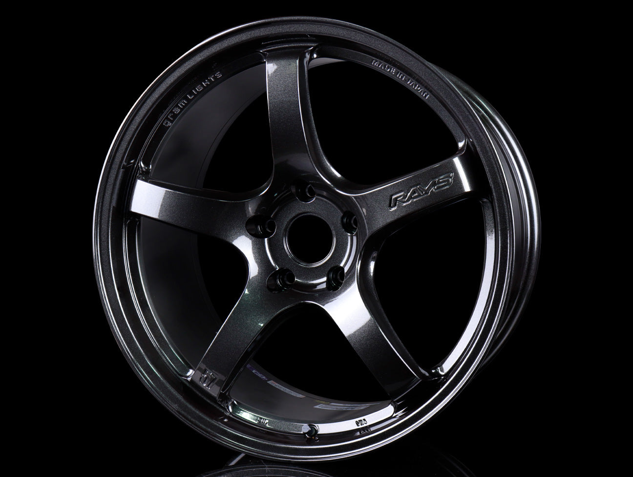  Rays Gram Lights 57CR Wheels - Glass Black 19x9.5 / 5x120 / +35 