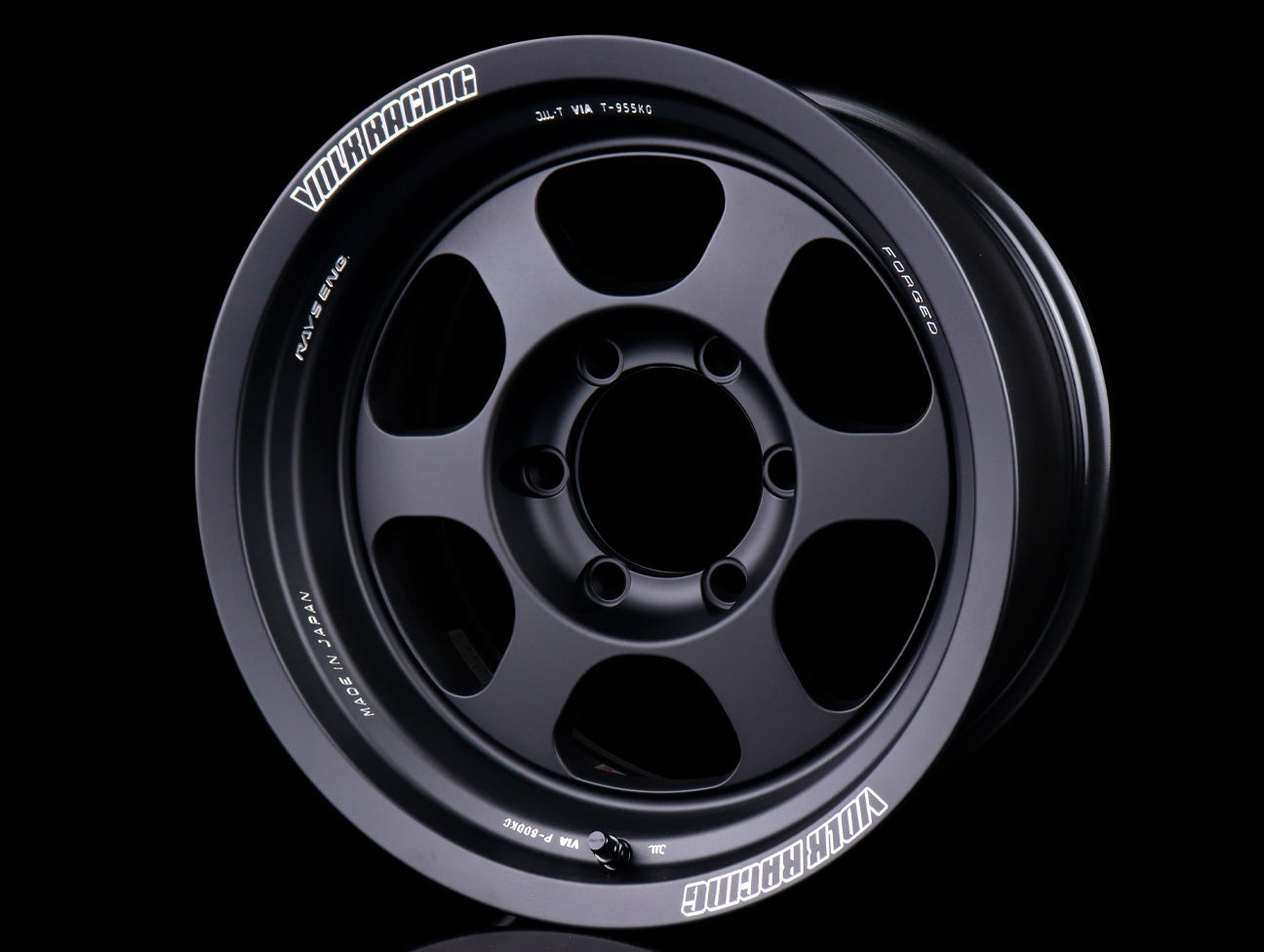  Volk Racing TE37XT M-Spec Wheels - Flat Black - 16x8.5 / 6x139 / -10 