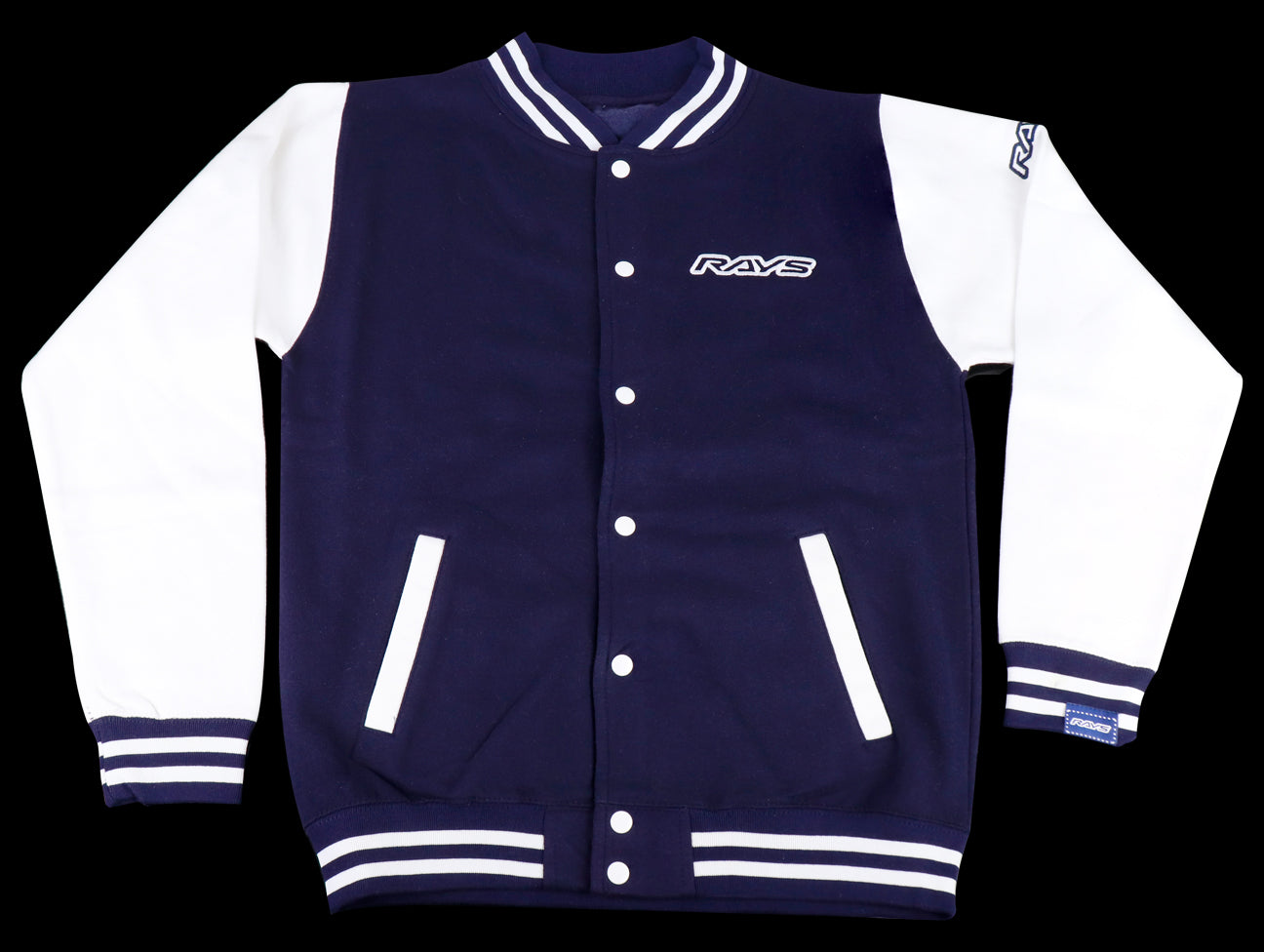  Rays The Concept is Racing Varsity Jacket - Oxford Navy / White 