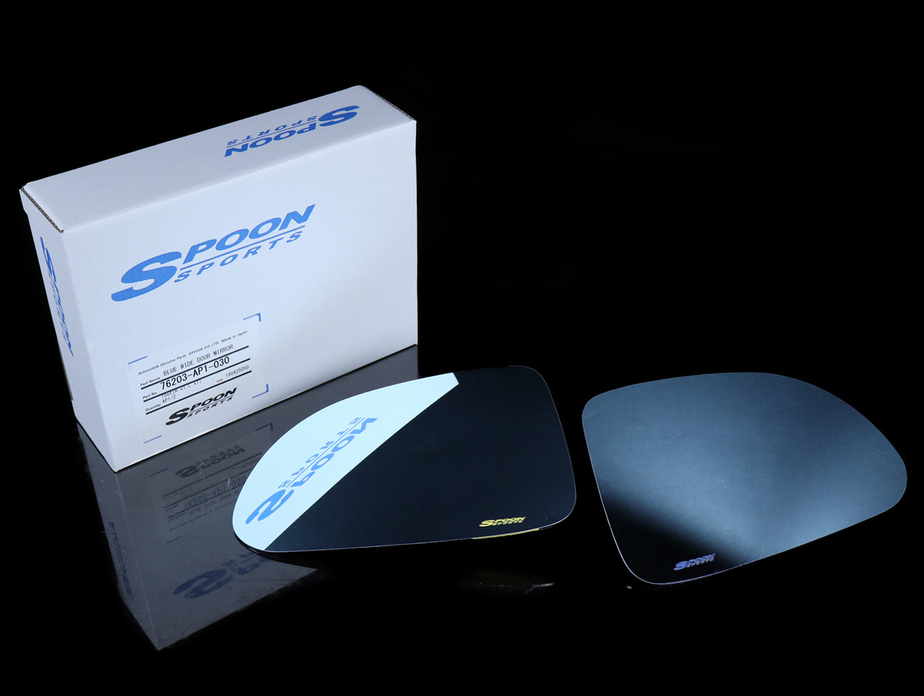  Spoon Hydro-Blue Wide Side Mirror Set - 00-09 S2000 