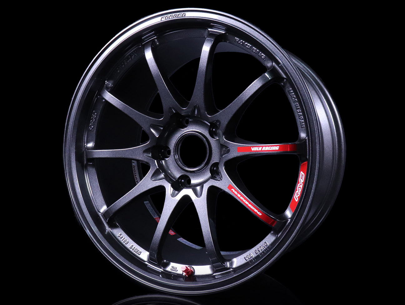  Volk Racing CE28CR II Black Edition Wheels - Diamond Dark Gunmetal 18x9.5 / 5x114 / +35 