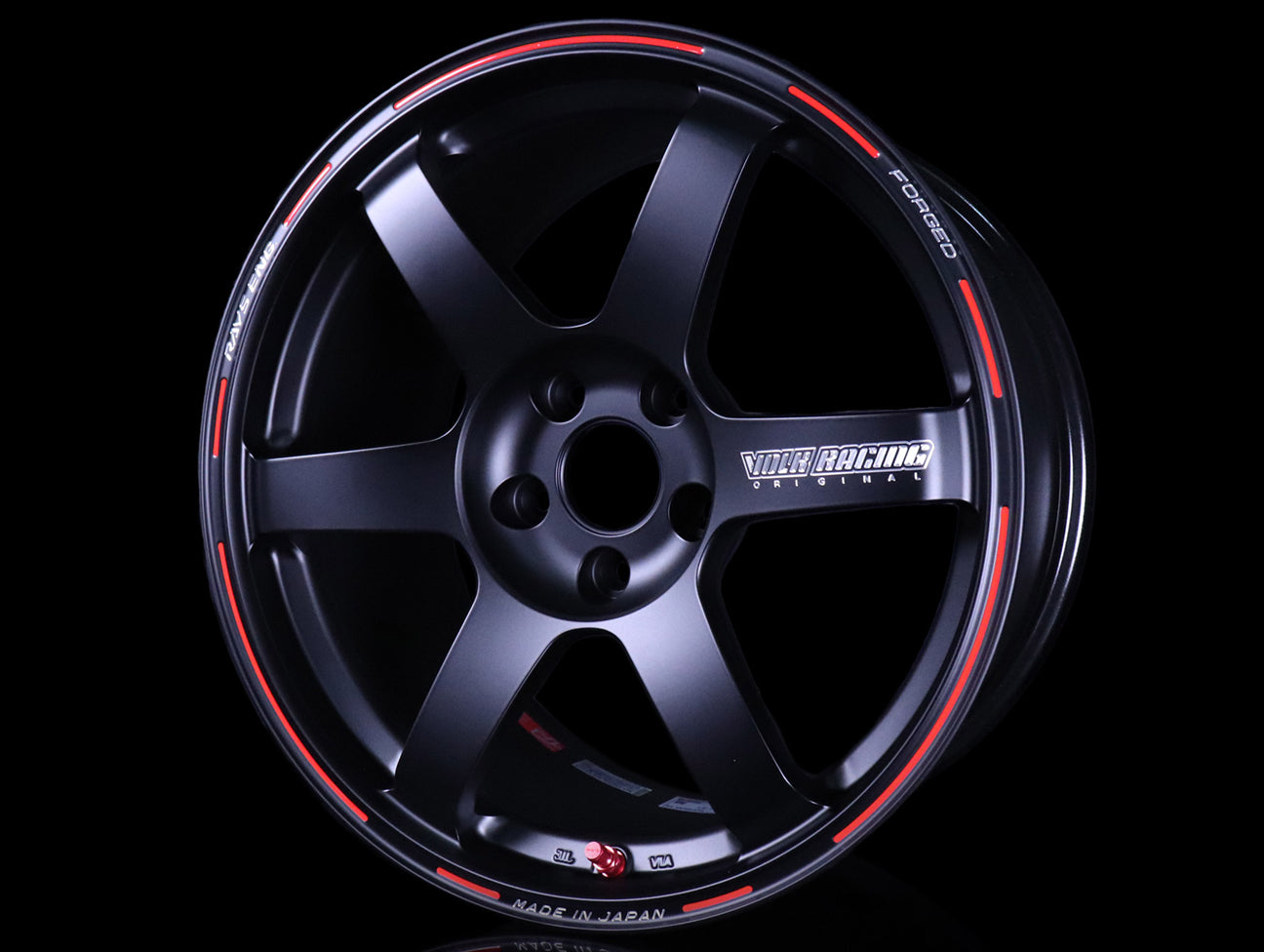  Volk Racing TE37 Saga Time Attack Edition - Matte Black / Redot 17x9.5 / 5x114 / +37 