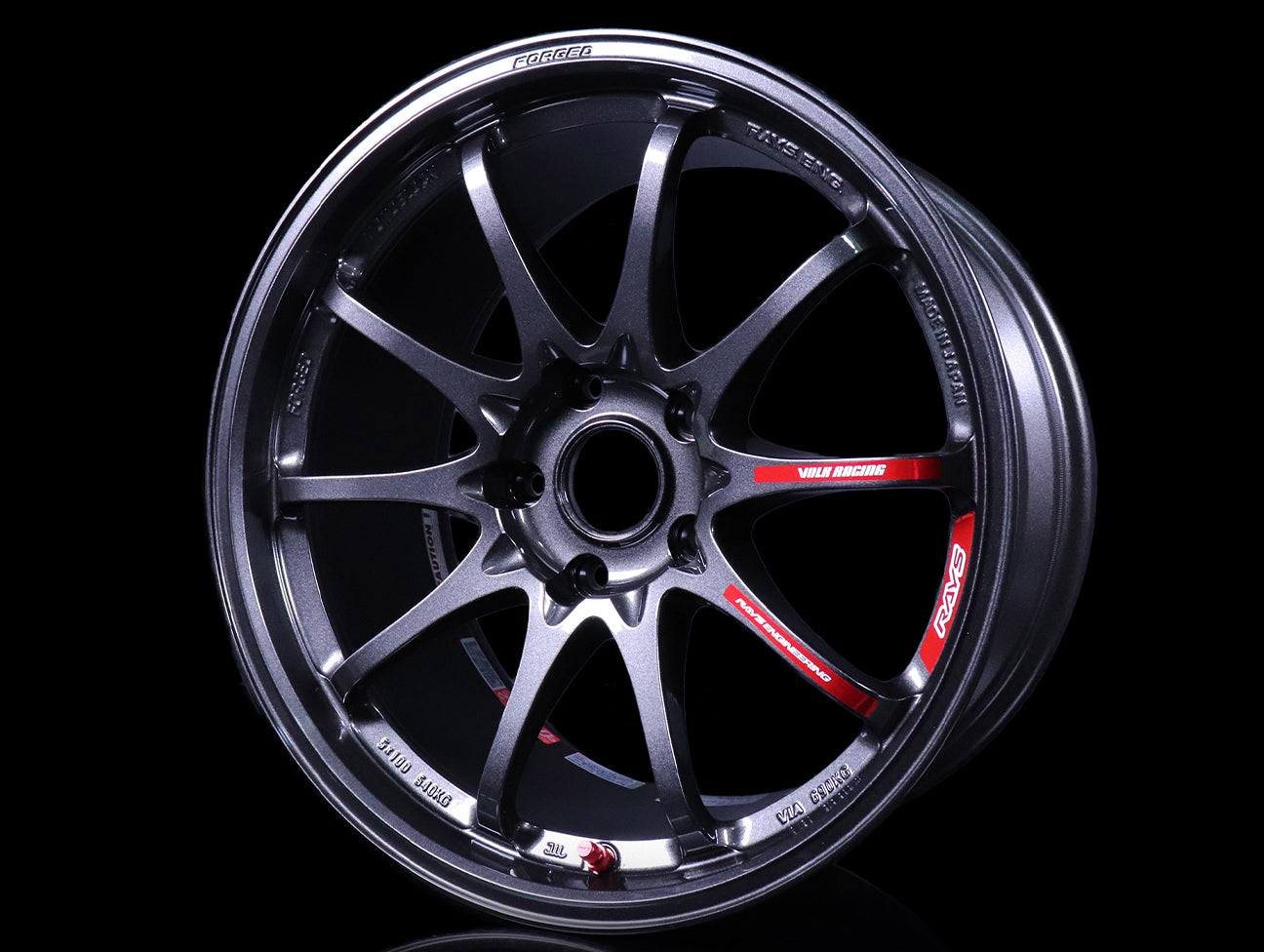  Volk Racing CE28CR II Black Edition Wheels - Diamond Dark Gunmetal 18x9.5 / 5x120 / +38 