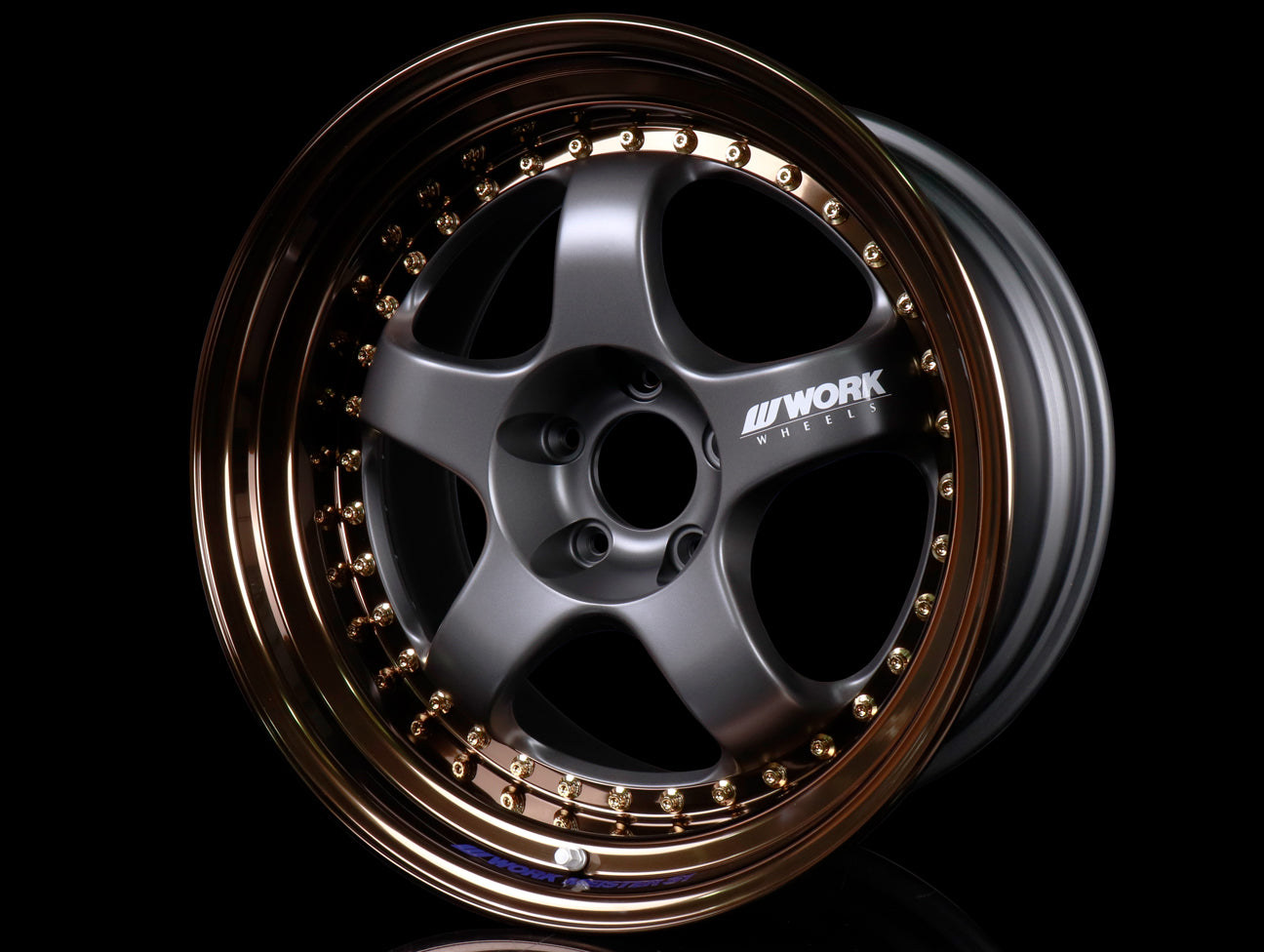  Work Meister S1 3-piece - Matte Gunmetal / Bronze - 18x10.5 / 5x114.3 / +12 