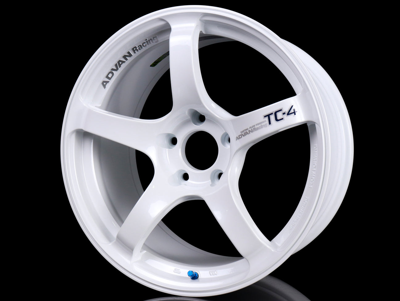  Advan Racing TC4 Wheels - White / 18x9.5 / 5x114.3 / +35 