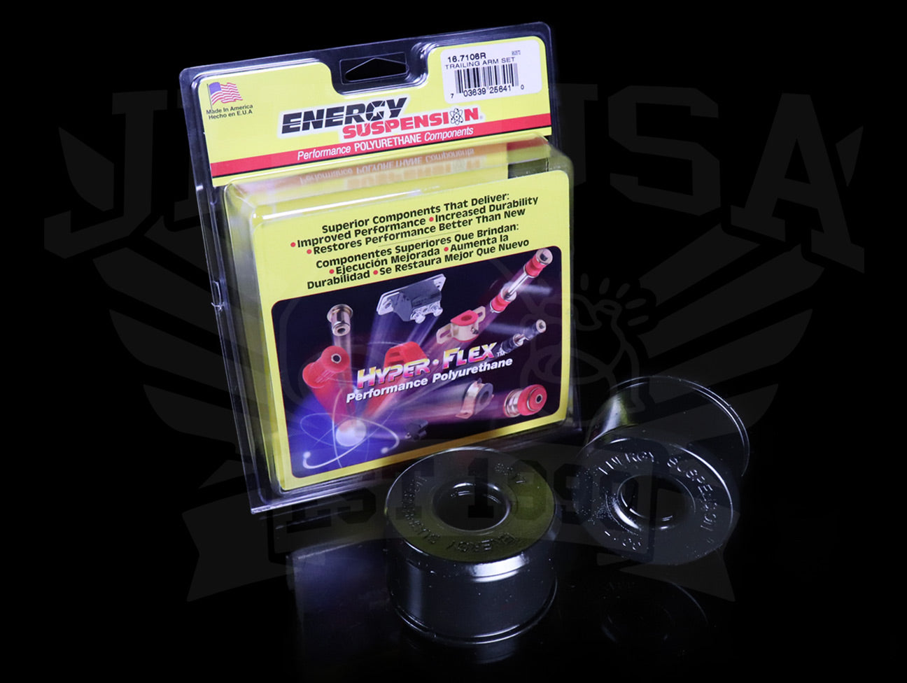  Energy Suspension Rear Trailing Arm Bushings - 88-00 Civic / 94-01 Integra 