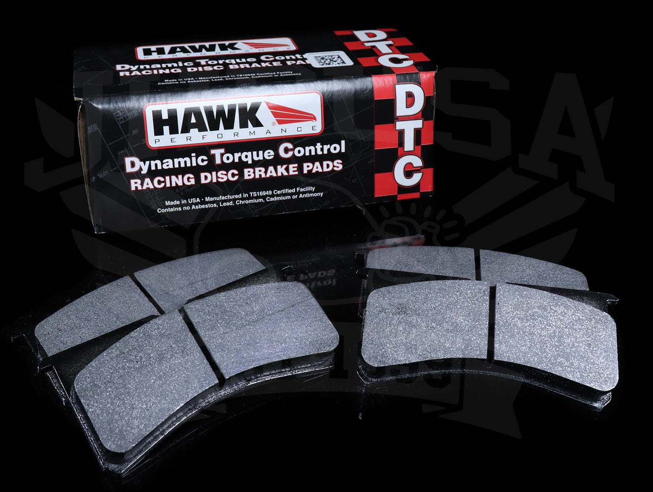  Hawk DTC-60 Front Race Brake Pads - Civic / CRX 