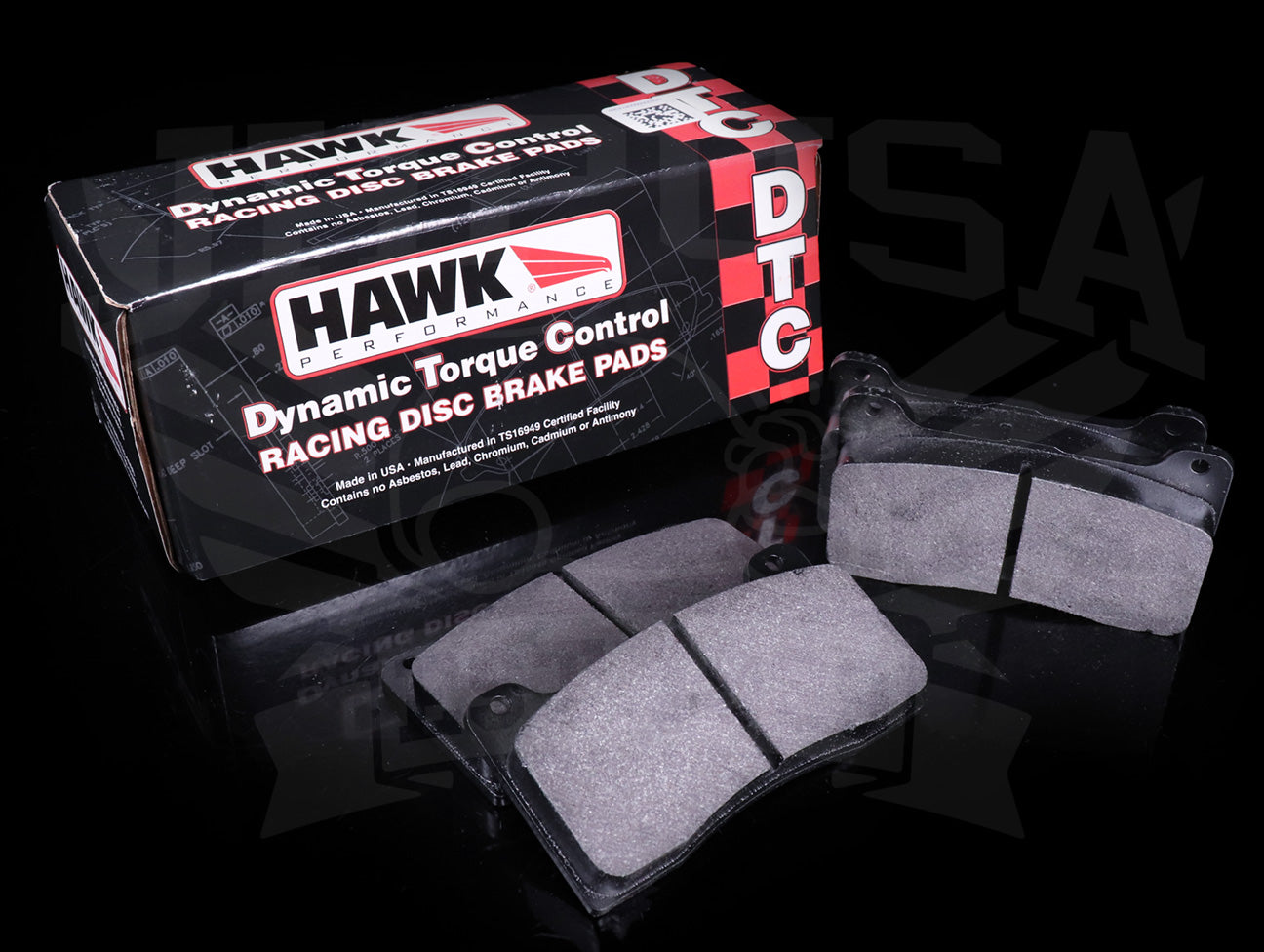  Hawk DTC-60 Front Race Brake Pads - HB542 - Wilwood DPHA Caliper (7812) 