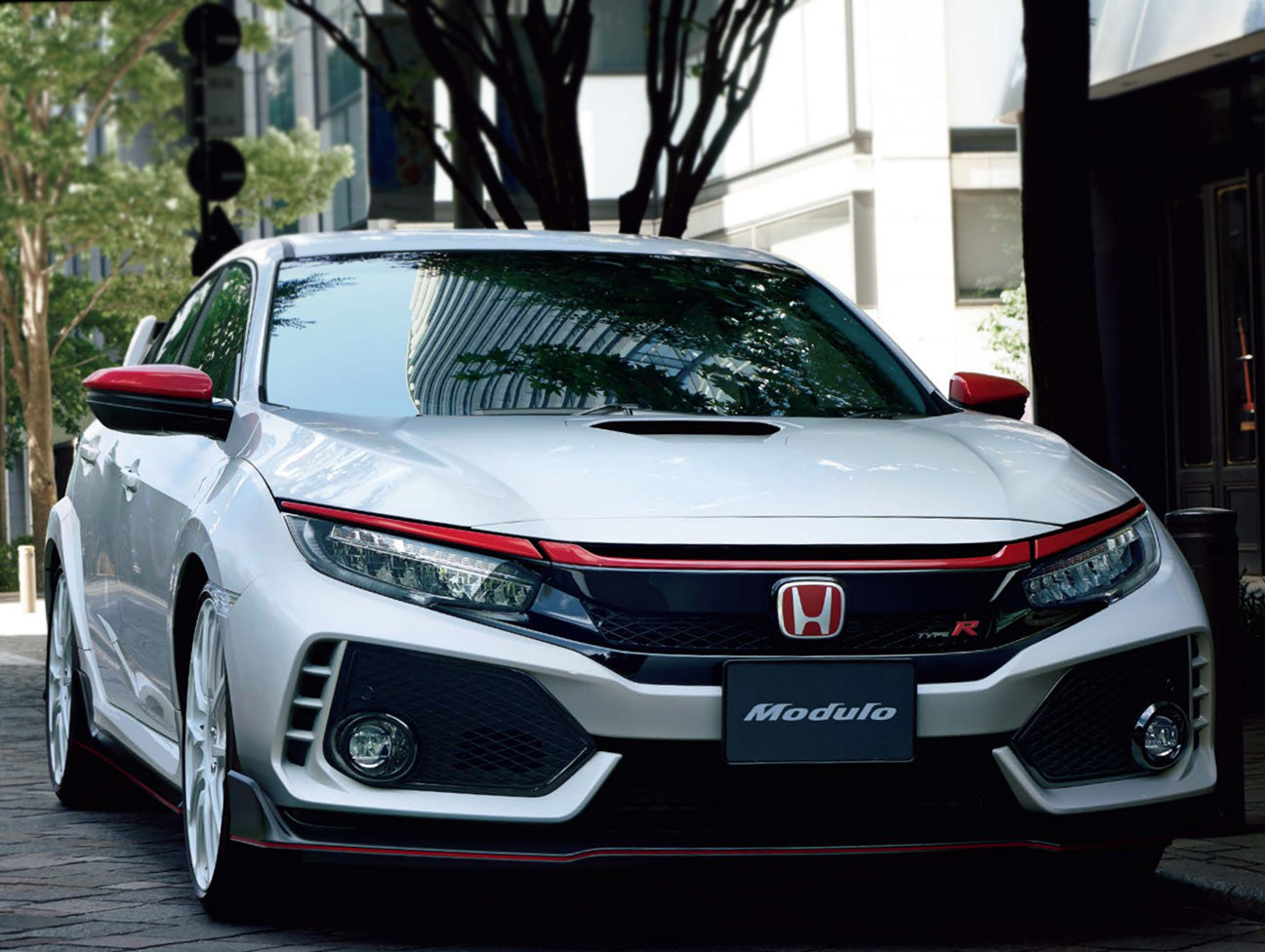  Honda Red Front Grille Garnish Set - 2017+ Civic Type-R (FK8) 